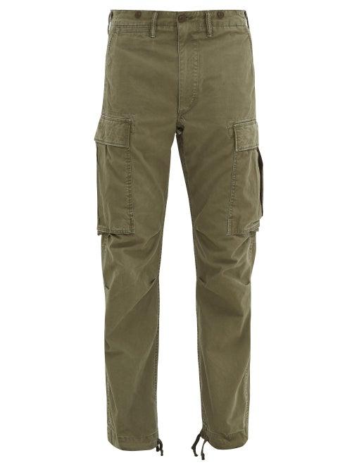 Matchesfashion.com Rrl - Cotton-twill Cargo Trousers - Mens - Green