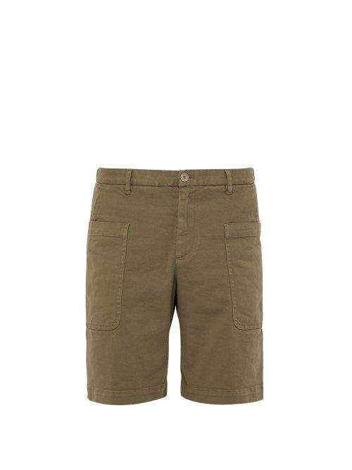 Matchesfashion.com Barena Venezia - Cotton Blend Twill Cargo Shorts - Mens - Khaki