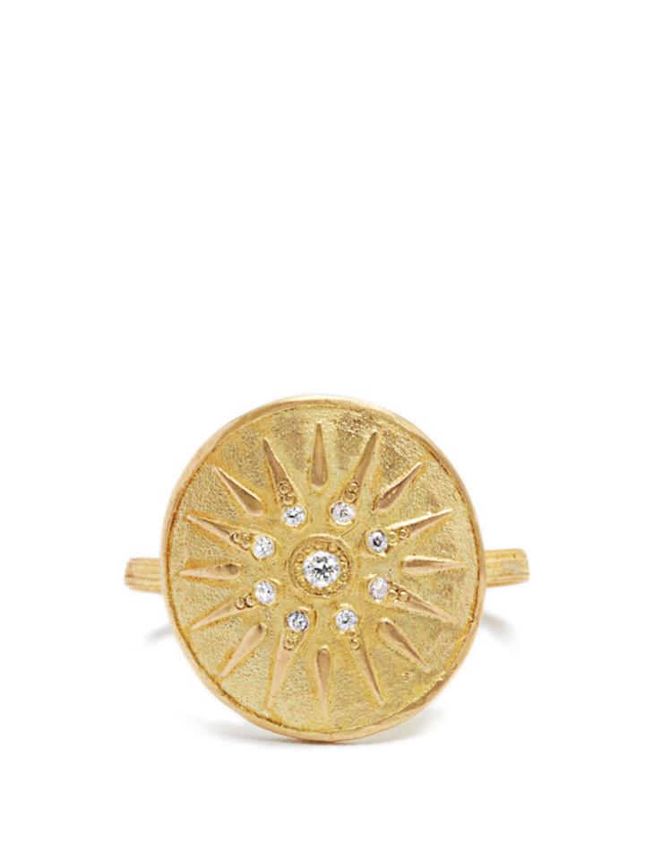 Orit Elhanati The Letter M Diamond & Yellow-gold Ring