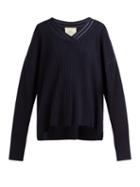 Matchesfashion.com By. Bonnie Young - V Neck Cashmere Sweater - Womens - Navy