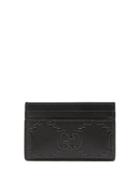 Matchesfashion.com Gucci - Gg-embossed Leather Cardholder - Mens - Black