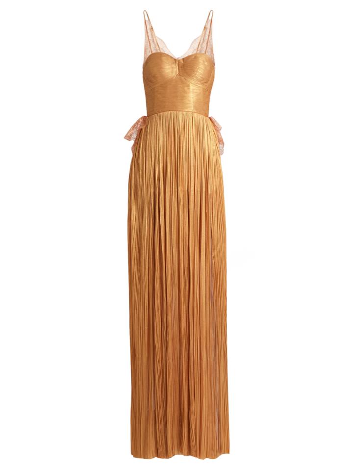 Maria Lucia Hohan Erica Pleated Silk-tulle Gown