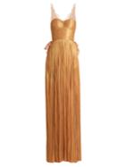 Maria Lucia Hohan Erica Pleated Silk-tulle Gown