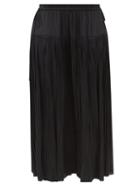 Ulla Johnson - Wren Pliss-satin Midi Skirt - Womens - Black
