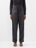 Isabel Marant - Kylie Crinkled-cotton Trousers - Womens - Black