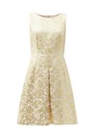 Matchesfashion.com Dolce & Gabbana - Floral-jacquard Brocade Dress - Womens - Pink Gold