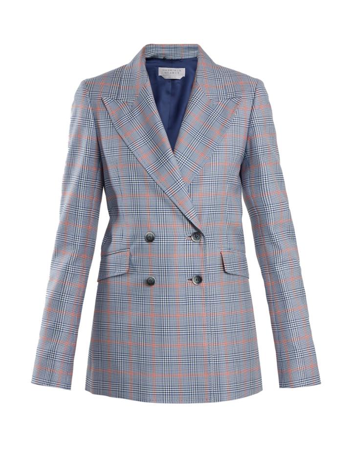 Gabriela Hearst Angela Checked Wool And Silk-blend Blazer