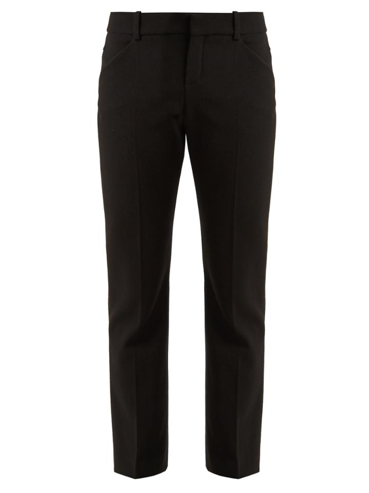 Chloé Straight-leg Stretch-wool Trousers
