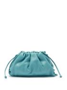 Matchesfashion.com Bottega Veneta - The Pouch Small Leather Clutch - Womens - Light Blue