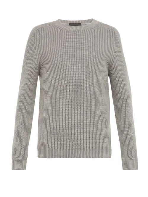 Matchesfashion.com Iris Von Arnim - Jackson Cashmere Crew Neck Sweater - Mens - Grey