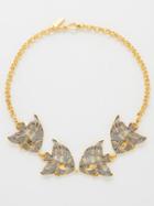 Begm Khan - Finding Nemo 24kt Gold-plated Choker Necklace - Womens - Crystal