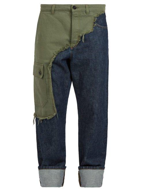 Matchesfashion.com Loewe - Asymmetric Cargo Jeans - Mens - Blue