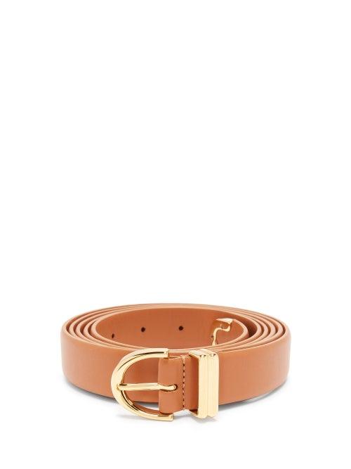 Matchesfashion.com Khaite - Brooke Leather Belt - Womens - Tan