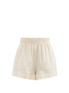 Ladies Rtw Raey - Elasticated-waist Silk Shorts - Womens - Light Pink