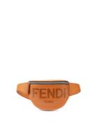 Mens Bags Fendi - Logo-debossed Leather Belt Bag - Mens - Tan