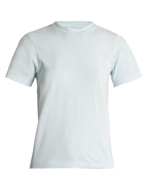 Matchesfashion.com Eve Denim - Eve Stretch Cotton T Shirt - Womens - Light Blue