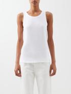 The Row - Frankie Scoop-neck Organic-cotton Jersey Tank Top - Womens - White