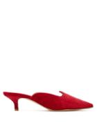 Matchesfashion.com Giuliva Heritage Collection - Venetian Corduroy Mules - Womens - Red