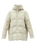 Matchesfashion.com Jil Sander - Hooded Quilted-shell Coat - Womens - Light Green