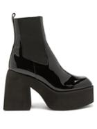 Matchesfashion.com Nodaleto - Bulla Asuka Patent-leather Platform Chelsea Boots - Womens - Black