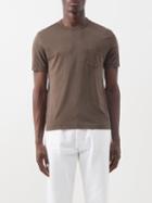 Officine Gnrale - Lyocell-blend Jersey T-shirt - Mens - Brown