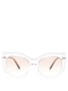 Valentino Oversized Cat-eye Acetate Sunglasses
