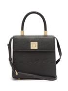 Matchesfashion.com Sparrows Weave - The Classic Lizard Effect Leather Cross Body Bag - Womens - Black