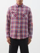 Polo Ralph Lauren - Patchwork Flap-pocket Cotton-flannel Shirt - Mens - Red Multi