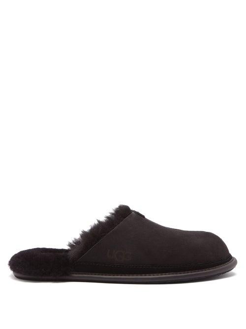 Ugg - Hyde Shearling-lined Suede Slippers - Mens - Black