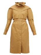 Matchesfashion.com Symonds Pearmain - Belted Waxed-cotton Coat - Womens - Beige