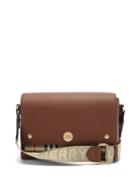 Matchesfashion.com Burberry - Note Grained-leather Shoulder Bag - Womens - Tan Multi