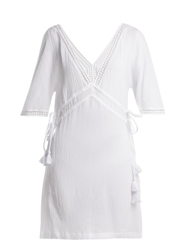 Heidi Klein Moorea Lace-trimmed Cotton Shirtdress