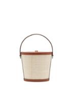 Matchesfashion.com Hunting Season - The Bucket Rattan And Leather Bag - Womens - Tan