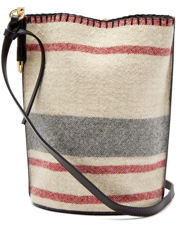 Loewe Gate Contrast-panel Leather Bucket Bag