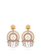 Matchesfashion.com Jade Jagger - Stellar Diamond & 18kt Gold Drop Earrings - Womens - Crystal