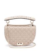Matchesfashion.com Valentino - Rockstud Quilted Leather Cross Body Bag - Womens - Nude