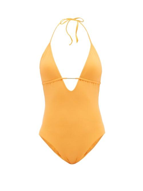 Melissa Odabash - Casablanca Plunge-neck Swimsuit - Womens - Orange
