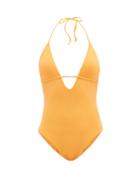Melissa Odabash - Casablanca Plunge-neck Swimsuit - Womens - Orange