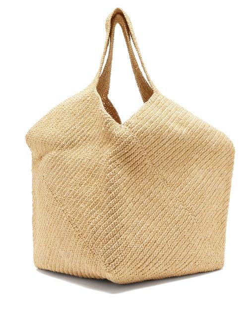 Matchesfashion.com Lauren Manoogian - Pinwheel Crocheted-tape Tote Bag - Womens - Beige