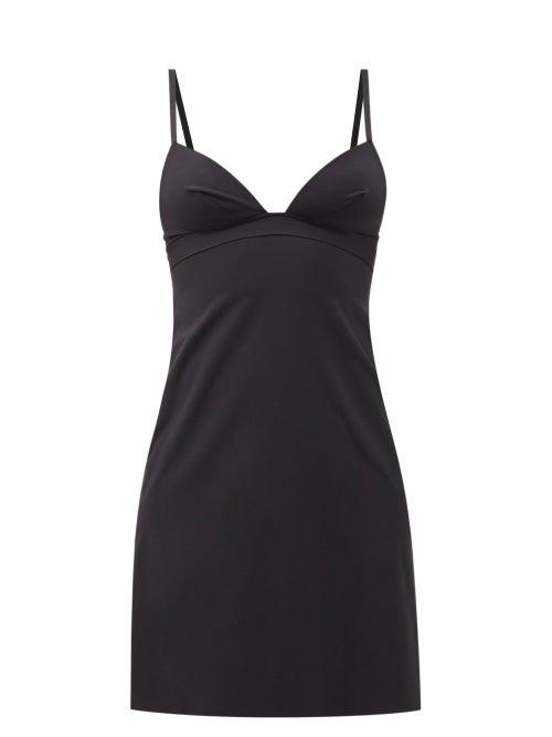 Ladies Lingerie Eres - Silhouette Jersey Slip Dress - Womens - Black