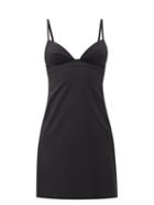 Ladies Lingerie Eres - Silhouette Jersey Slip Dress - Womens - Black
