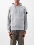 Stone Island - Logo-patch Cotton-jersey Hooded Sweatshirt - Mens - Grey