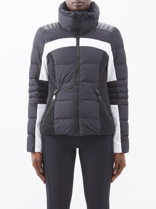 Goldbergh - Madison Hooded Down Ski Jacket - Womens - Black White