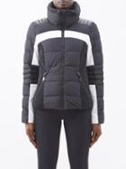 Goldbergh - Madison Hooded Down Ski Jacket - Womens - Black White