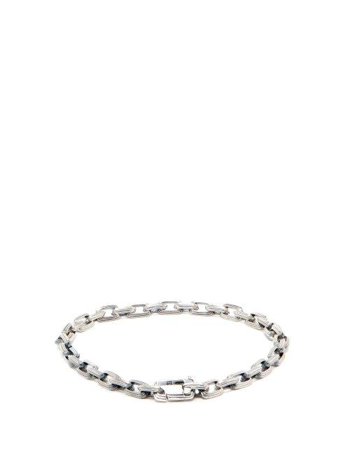 Matchesfashion.com M Cohen - Equinox Sterling Silver Bracelet - Mens - Silver