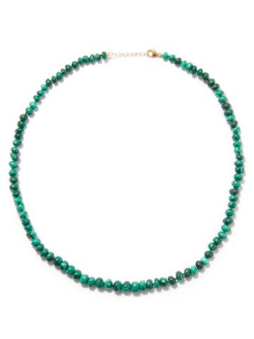 Jia Jia - Malachite & 14kt Gold Beaded Necklace - Womens - Green