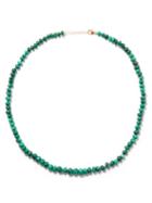 Jia Jia - Malachite & 14kt Gold Beaded Necklace - Womens - Green