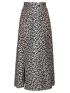 Matchesfashion.com Dolce & Gabbana - Leopard Print Brocade Midi Skirt - Womens - Leopard
