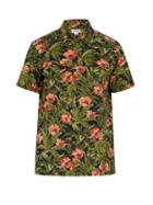Matchesfashion.com A.p.c. - Midway Hawaiian Print Cotton Ripstop Shirt - Mens - Navy