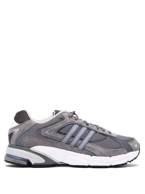 Matchesfashion.com Adidas - Response Cl Leather And Mesh Trainers - Mens - Grey Multi